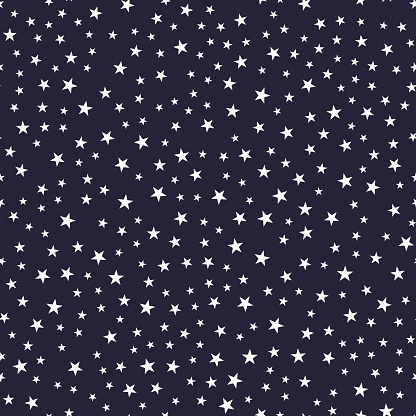 Seamless pattern with stars. Vector Illustration