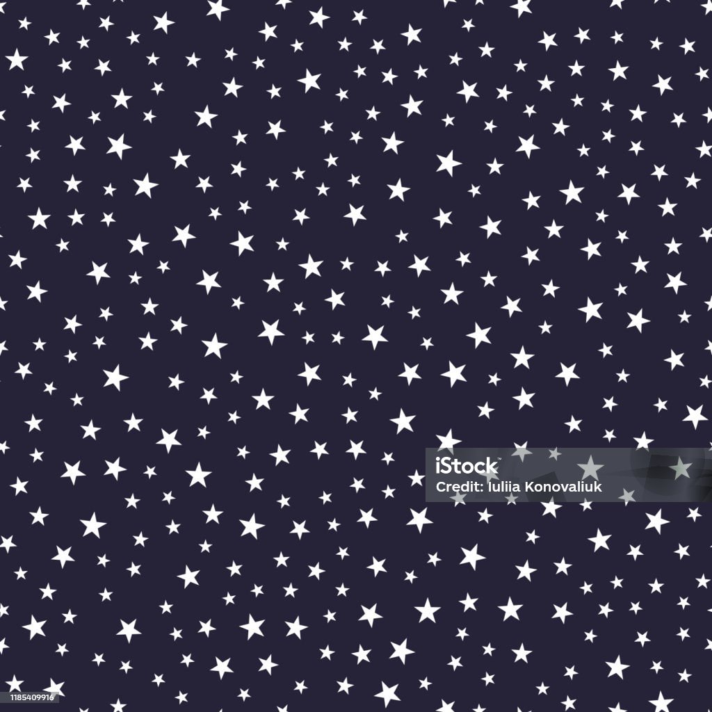 Seamless Pattern With Stars Vector Illustration Stock Illustration ...