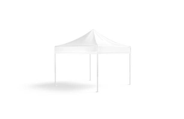 istock Blank white pop-up canopy tent mockup, isolated 1185412784