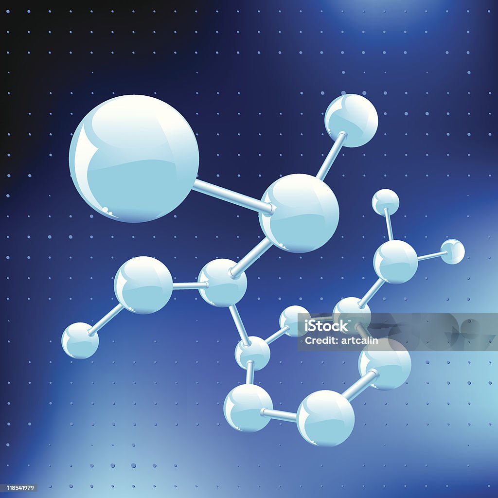 분자 구조 - 로열티 프리 0명 벡터 아트