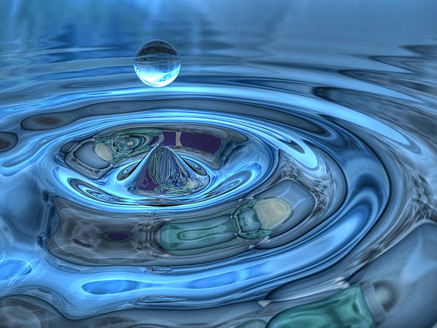 drop - ripple concentric wave water photos et images de collection