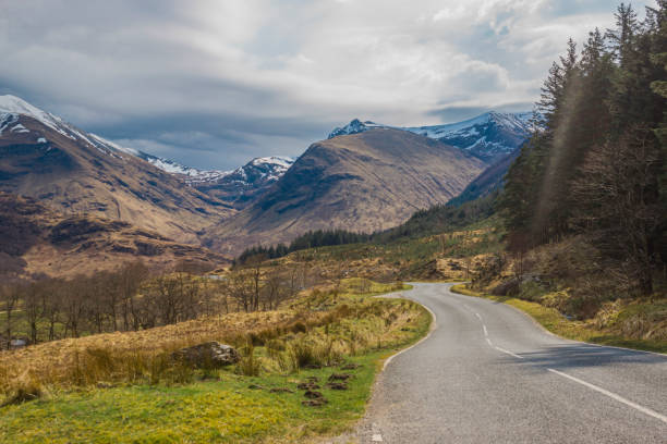 istock Mountains road view beautiful landscape. 1185422246