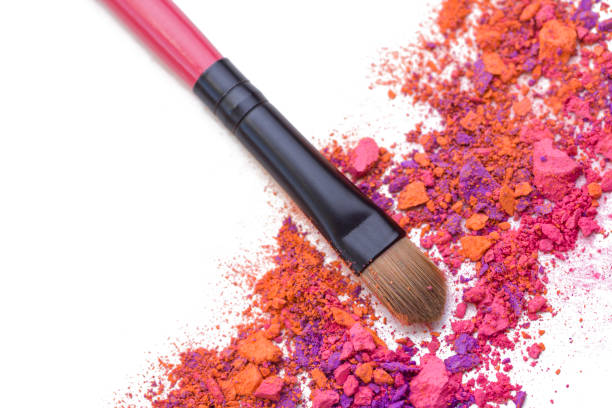 istock Colorful crushed eyeshadows with brush 1185422892