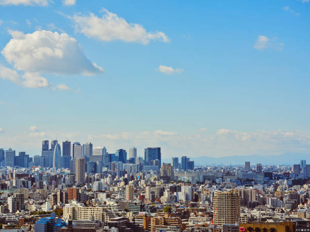 istock Tokyo Skyscraper Buildings on a Clear Day 1185428547
