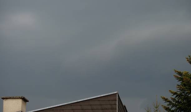 istock Overcast sky before Rain is coming. Dark clouds sky before storm background. 1185428667