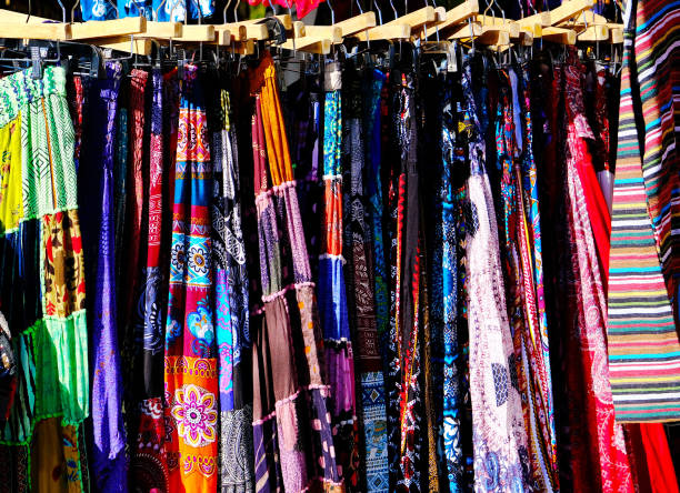 istock Rack of Colorful Dresses 1185428933