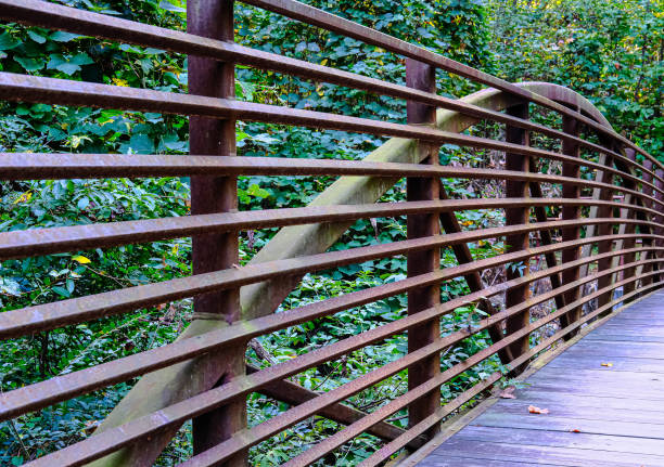 istock Lines of Rusty Bridge 1185429030