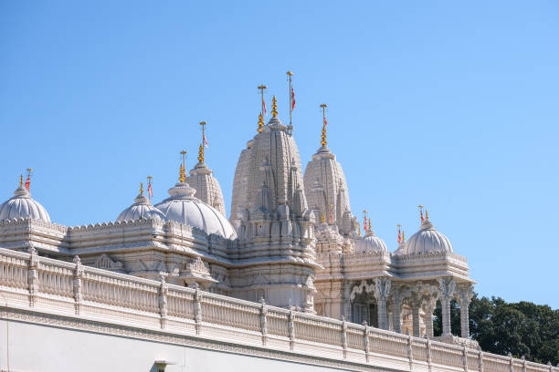 istock Balustrades and Domes on Hindu Temple 1185429133
