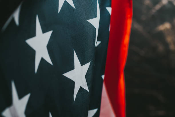 istock American flag close-up. event in America background, 1185432389