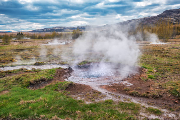 Geyser Valley in Iceland