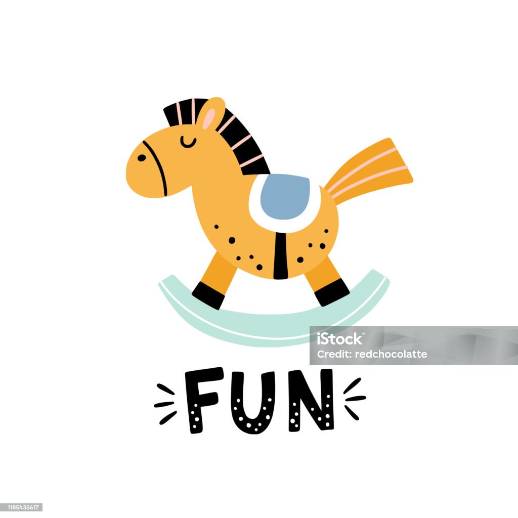 Rocking Ngựa Vector Minh Họa Trên Nền Trắng Đồ Chơi Ngựa Dễ Thương ...