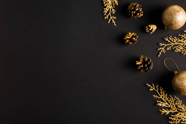 istock Christmas and happy new year flat lay. 1185437066