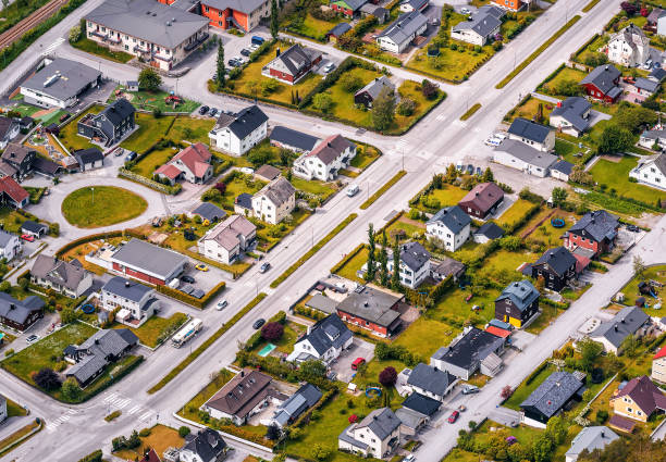 istock view on common Norwegian city from a height 1185437647