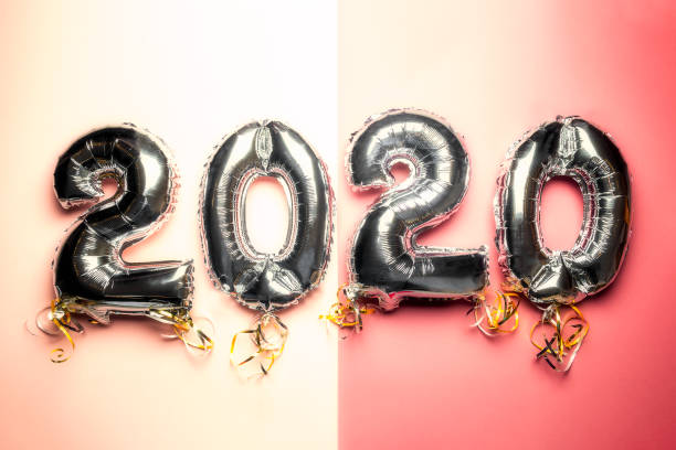 istock Balloon Bunting for celebration of New Year 2020 1185437707