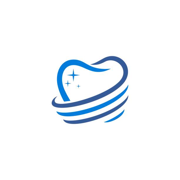 dental logo design dental logo design. dental healthcare symbol. dentist creative logo design. modern dental clinic logo dentist logos stock illustrations