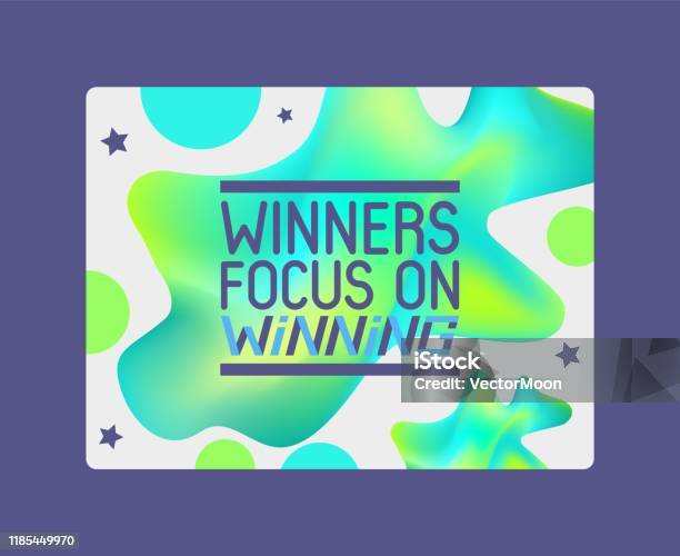 Winning Abstract Winners Focus On Winning On Abstract Background Banner Vector ...