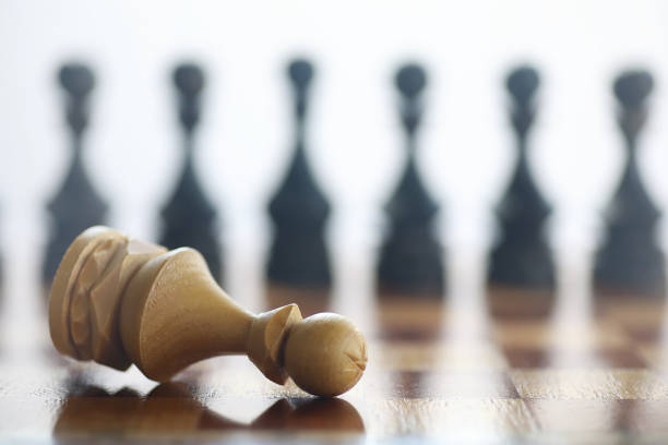 istock The concept of the chess game 1185450986