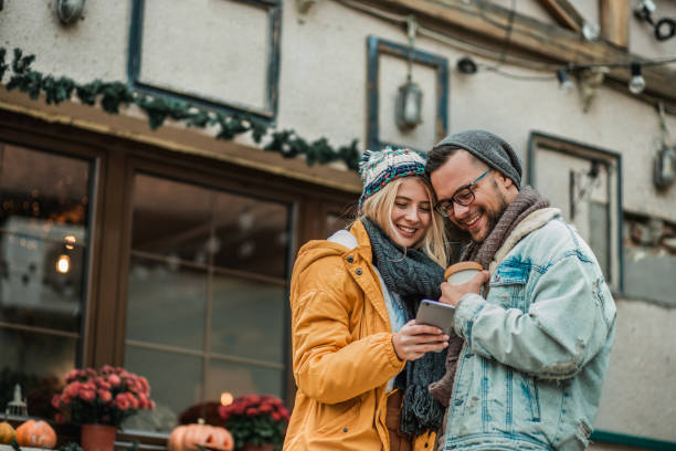 istock Couple on a city break 1185454957