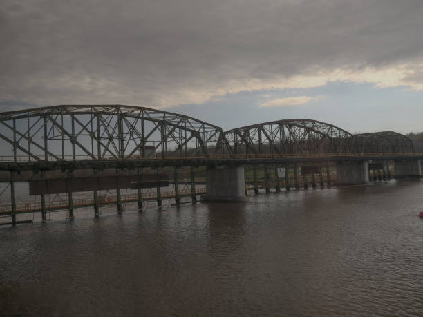 istock Erie Canal view of lock from Train 1185467193