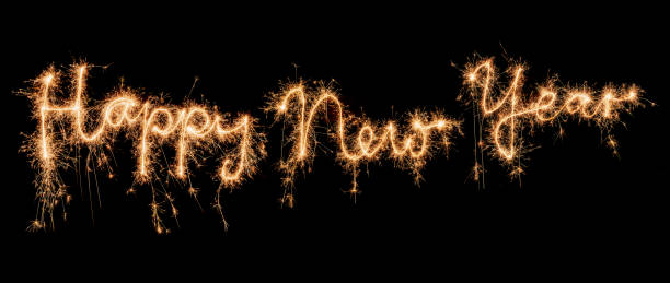 istock Sparkling Happy New Year 1185467213