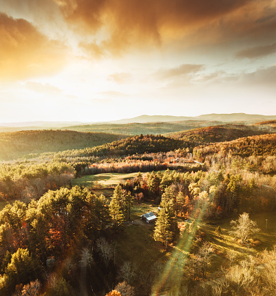 autumnal landscape in Vermont