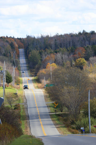Highway in the autumn