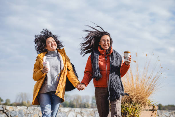 istock Two Asian women enjoy in nature 1185475436