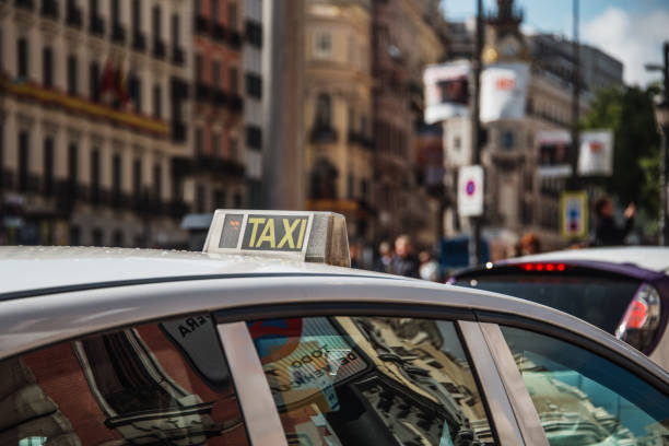 istock Taxi car detail 1185475521