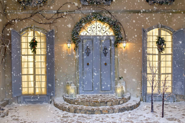 istock Christmas decoration, interior, background 1185475590