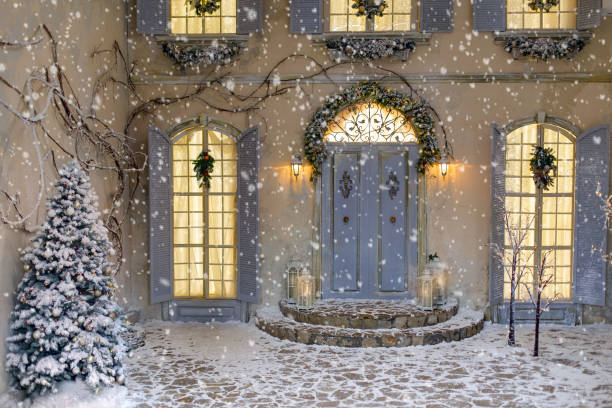 istock Christmas decoration, interior, background 1185475591