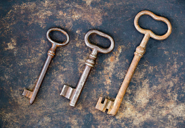 istock Chance, growing concept, keys on rusty metal background 1185476173