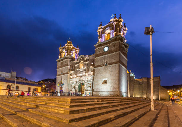 istock Cathedral of Puno in Peru 1185480084