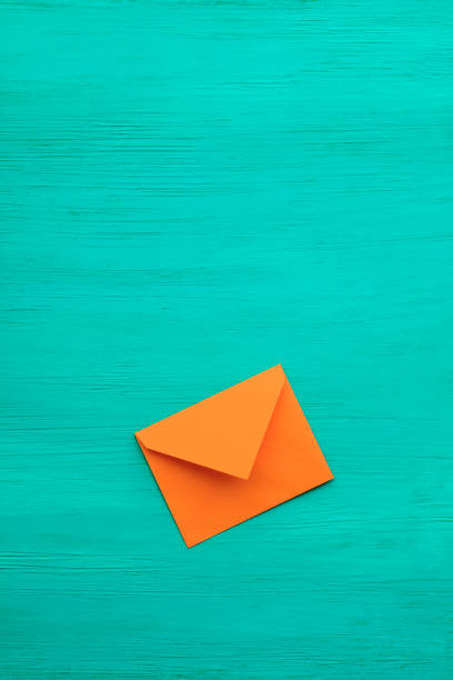 istock Close-up of orange envelope 1185493704