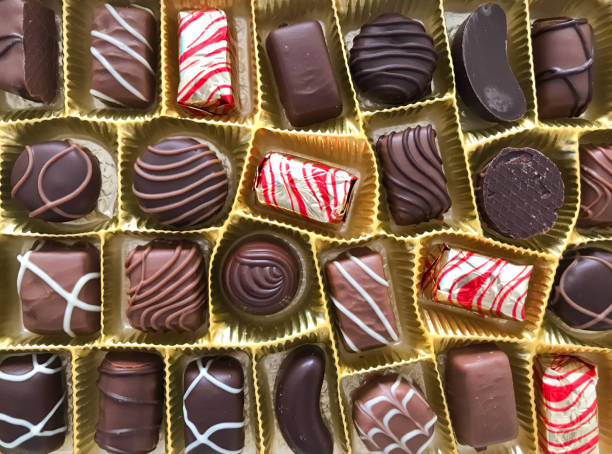 istock Close-Up Of Assorted Chocolate Pralines 1185493996