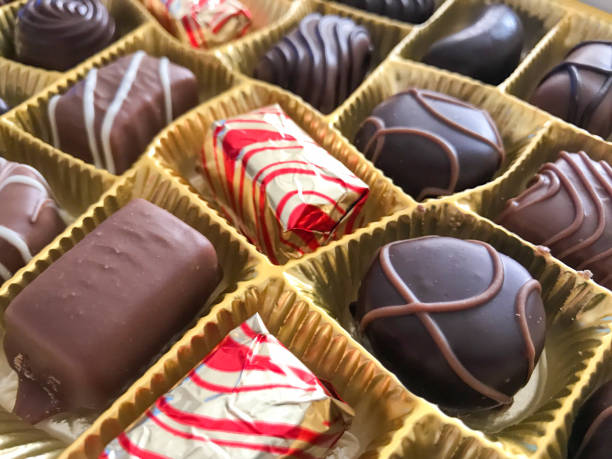 istock Close-Up Of Assorted Chocolate Pralines 1185494001