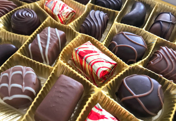 istock Close-Up Of Assorted Chocolate Pralines 1185494027