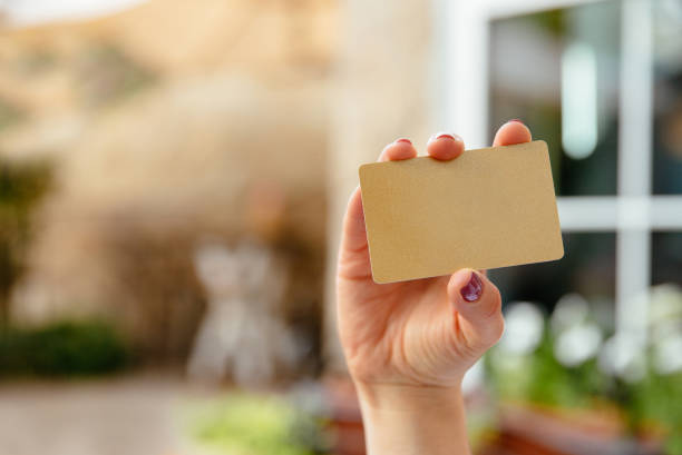 Female hands holding credit card