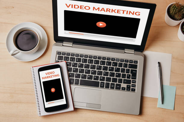 istock Video marketing concept on laptop and smartphone screen 1185501464