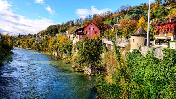 Beautiful and peaceful scenery, Brugg, Switzerland.