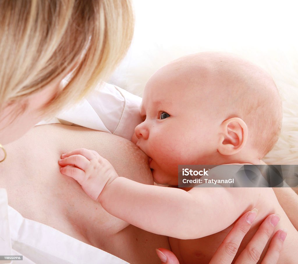 Breastfeeding  Adult Stock Photo