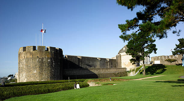 Brest: view the old castle  brest brittany photos stock pictures, royalty-free photos & images