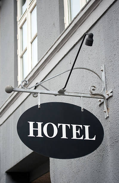 istock Vintage Hotel sign 118551291