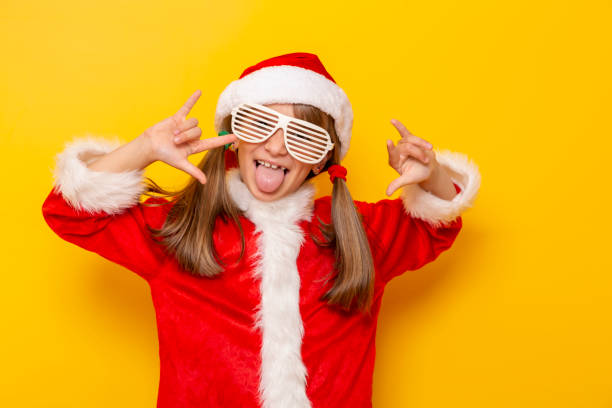 istock Child in Santa costume having fun 1185513162