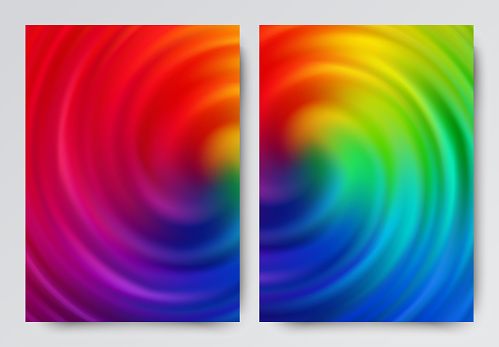 Swirling abstract multicolored background design. A set of backgrounds for your creativity. eps10
