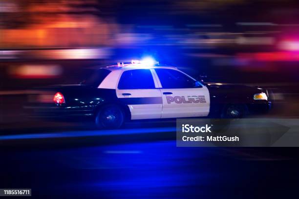 Police Stock Photo - Download Image Now - Police Car, USA, Crime Scene