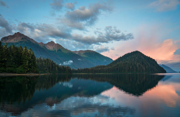 istock Sunset at Sawmill Bay in Southeast Alaska 1185517385