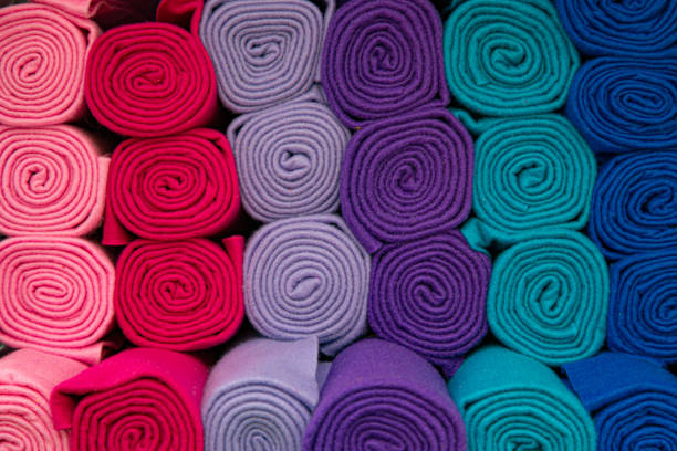 istock abstract background of rolled blankets in different colors 1185518454