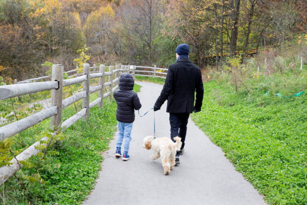 istock Father, son and dog 1185520339