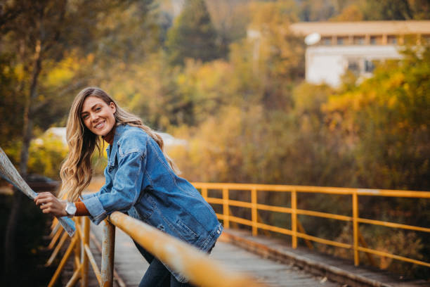 Young woman hiking