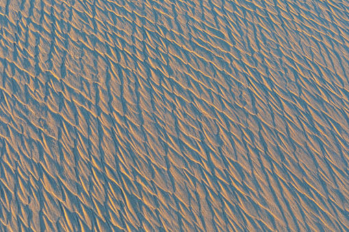 Beach Sand Texture at Sunset